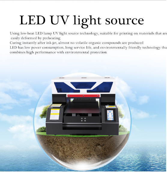Long Service Life Six Color Small Desktop Flatbed UV Printer for Cylinder Printing