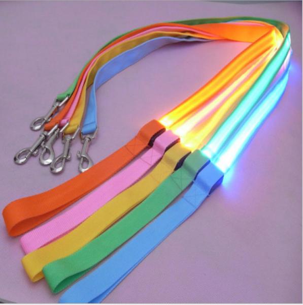 Quality Hot selling Retractable Led Pet Dog Harness dog Leash and Collar Set With Led Light for sale