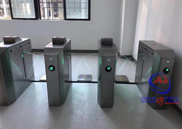 CE Approved Rfid Gate Reader Flap Barrier Gate Access Control System Security