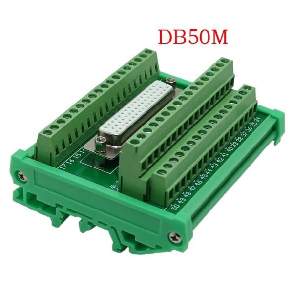DB50 Female Header Breakout Board Terminal Block Connector Electronics-Salon