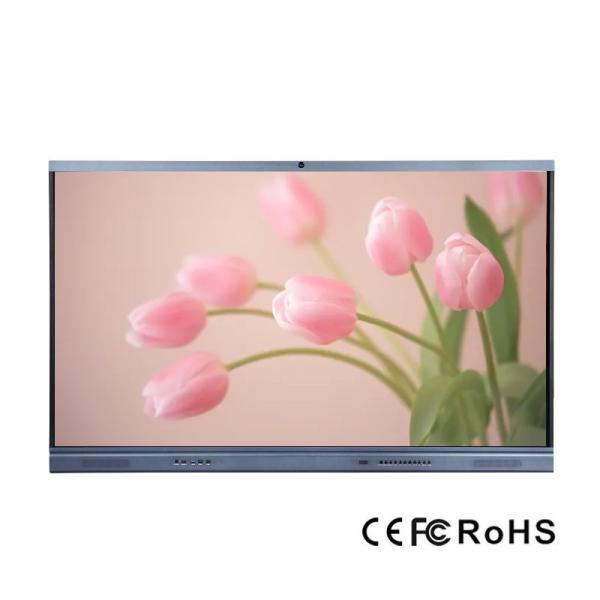 Quality Android 9.0 Smart LED Board Infrared Touch Screen Monitor With Built In Camera And MIC for sale
