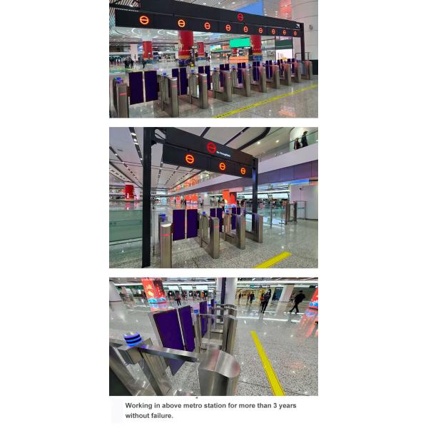 Automatic Metal Turnstile Access Control System For Metro Station