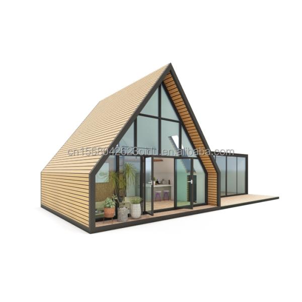 Modern Design Triangle Combined Flat Pack Steel and Wooden Container House Expandable for Outdoor Application 20ft or 40f