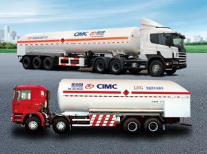 China LNG Cryogenic Liquid Lorry Tanker With Pump wholesale