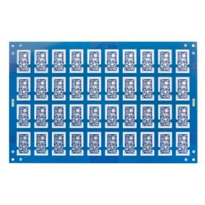 China 1.0mm Quick Turn Circuit Boards Blue Solder Mask PCB Rapid Prototype 6mil on sale