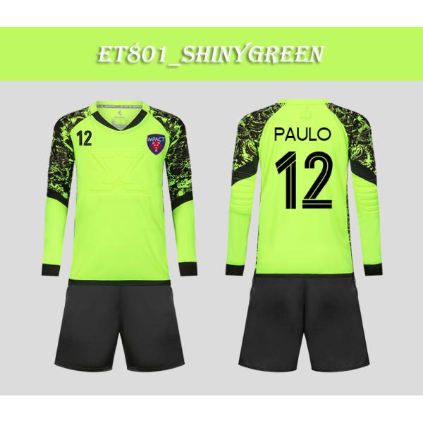 Football goalkeeper uniform Children's anti-collision goalkeeper suit Customized set boys' thickened primary school jersey