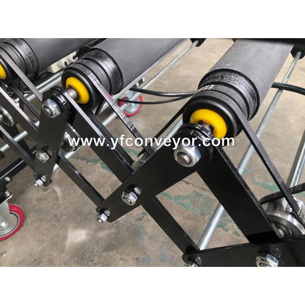 Telescopic Flexible Powered/ Motorized Roller Rubber Conveyor