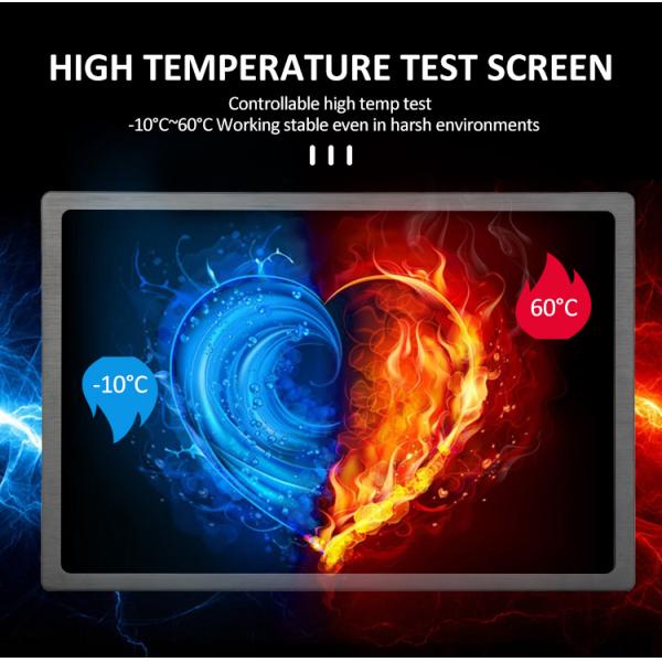 Industrial All In One PC Touch Screen With Intel Celeron J1900 Processor 16.7M Colors