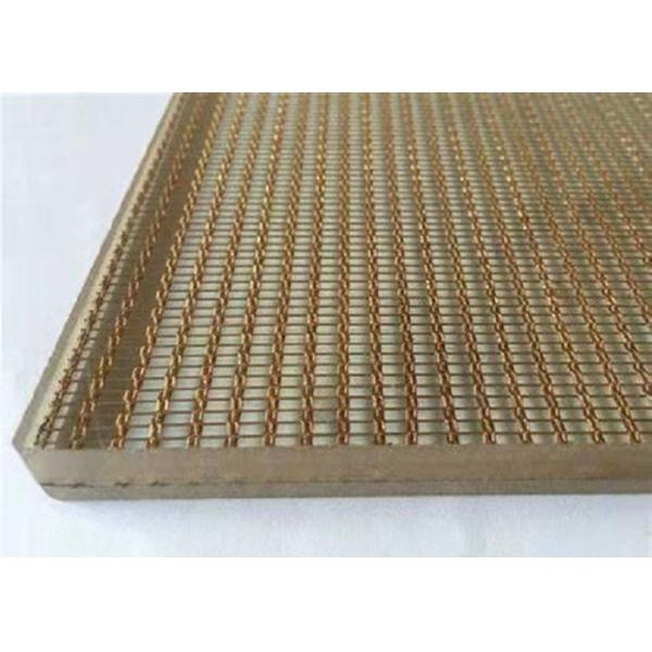 Decoration Wire Mesh Laminated Glass , Architectural Wire Mesh