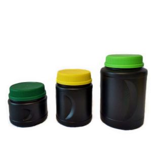 Black HDPE Empty Large Protein Powder Container Recyclable 5000ml