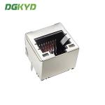 52F Single Port Network Socket 8P8C In-Line Connector With Light Without