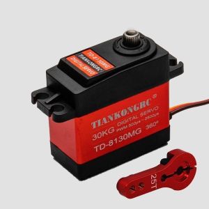 China TIANKONGRC TD-8130MG 4.8V - 8.4V 180 Degrees 30KG Digital Metal Gear Waterproof Servo Motor For RC Models, Robots wholesale