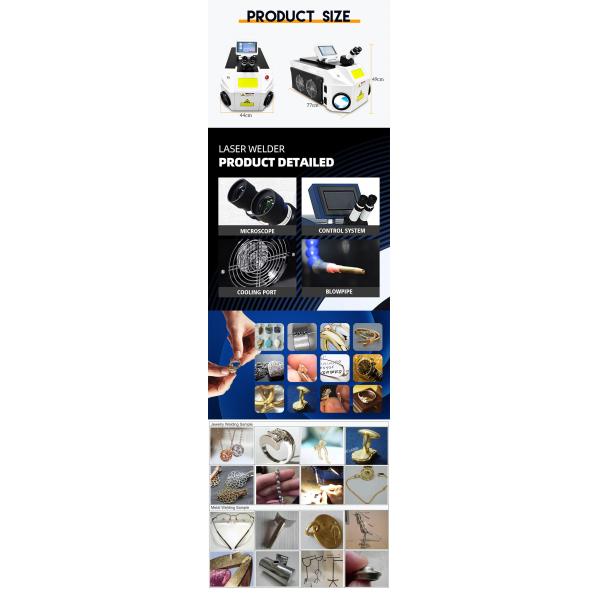 Metal Part Laser Welding Function Small Portable 200w Jewelry Welding Machine for Gold