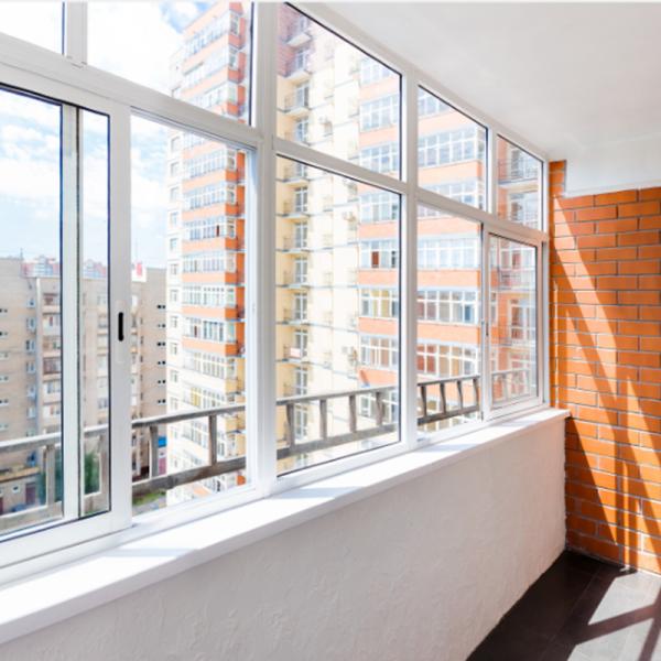 Modern House Aluminium Frame Sliding Window Insect Control Sliding Balcony Window