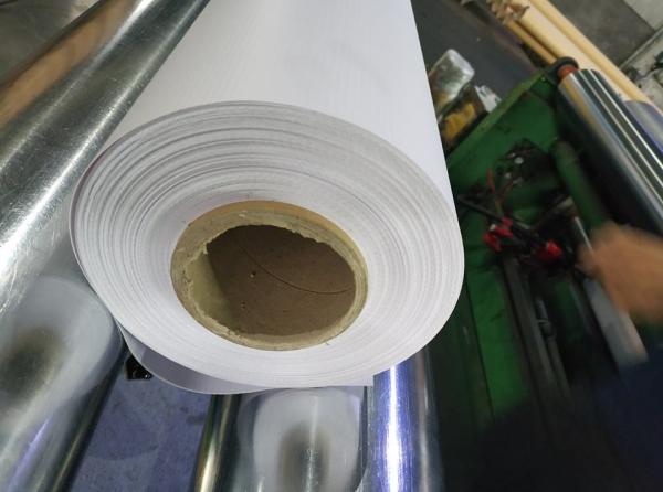 Quality Glossy 1.02m PVC Frontlit Flex Banner Roll Temperature resistant for sale