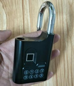 China Biometric door lock Fingerprint lock Padlock black fingerprint lock wholesale