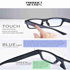 WiFi Mini Smart Camera Sunglasses With APP Software Video Recording