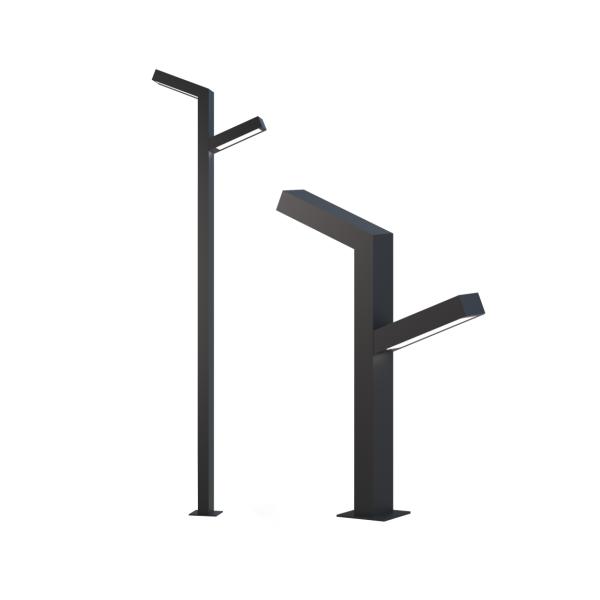 Decorative Steel Galvanized LED Light Poles Outdoor Lighting