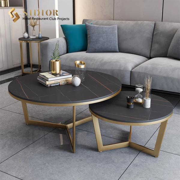 High Quality Coffee Table, Corner Table, Center Table, Tea Table, Man Made Marble Top, Stainless Steel Base