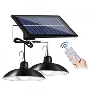 China 400lm IP65 Solar Powered Pendant Light Dusk To Dawn Light For Indoor Outdoor Garage wholesale
