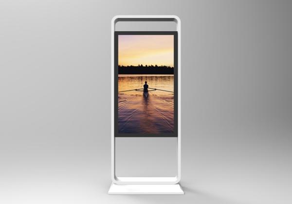 43" - 55" Indoor Lcd Kiosk Displays Double Face Type With Wifi Connecting