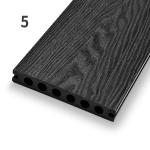 Low Maintenance 3D Composite Decking Waterproof WPC Hollow Decking Panel