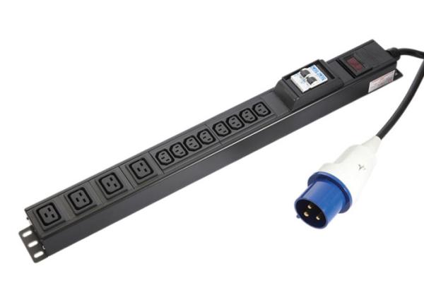 Quality Black 12 Way Mixed Socket Set , Hybrid Data Center Power Distribution Unit for sale