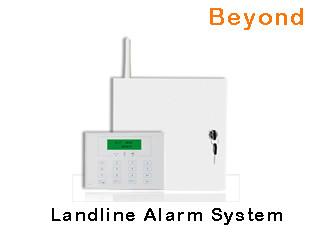Quality LCD Metal Case Fence Phone Hardwire Alarm System with multi languages and 16 wired zones for sale