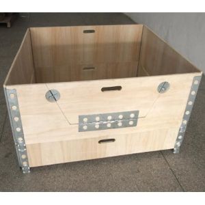 Recyclable Wooden Crate Box Foldable Coaming Box Durable Surrounding Hoarding
