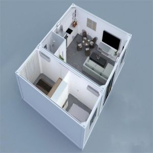 China Custom Sandwich Panel Container House 2 Bedroom Modular Homes wholesale