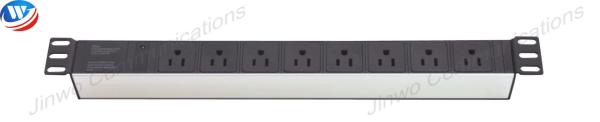 Quality Reset Button Surge Protector PDU Power Distribution Unit US Type 8 Way PDU Socket for sale