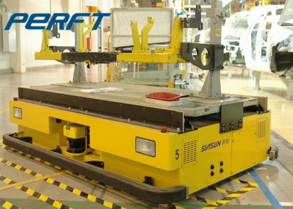 Heavy Duty Automated Guided Vehicles In Industrial Material Handing During Factory Warehouse