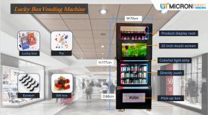 China 21.5 Inch Touch Screen Mini Blind Box Vending Machine With Showroom on sale