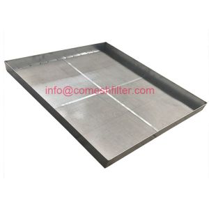 China Steel Woven Wire Mesh Tray Screen Rectangular Opening 600x400mm wholesale