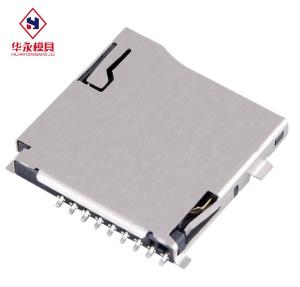 China Push-Push Type Transflash 9pin Micro Sd Socket Connector wholesale