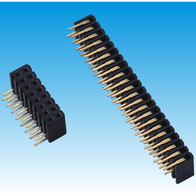China 2.0 mm Height 7.2 Dual Row Female Header Connector Right Angle Type wholesale
