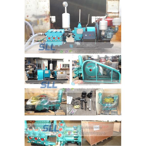 High pressure hydraulic plunger piston diesel engine electric three cylinders mine coal sewage mud tunnel sludge pump