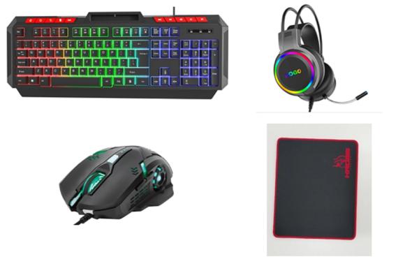 Comprehensive Gaming Peripheral Set Custom Keyboard 4-speed Adjustable 6D Mouse