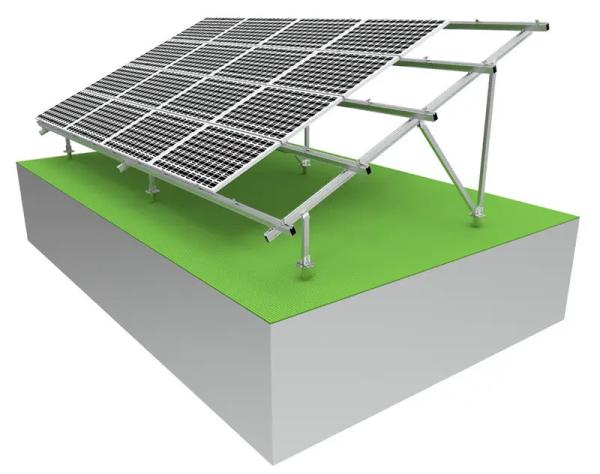Screw Foundation Solar Panel Support Frame Solar Panel Chassis Up To 60m/S Wind