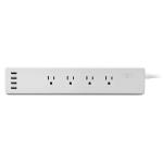 Wireless APP Control Wifi Smart 4 Outlet Power Strip Tuya US 10A