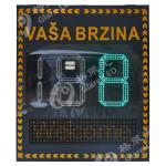 Highway Digital Variable Message Sign Speed Limit Sign With Speed Range 2-400KM