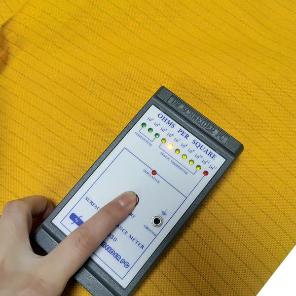 Waterproof ESD Work Wear Fabric 100% Polyester 100D*100D Non Static Fabric