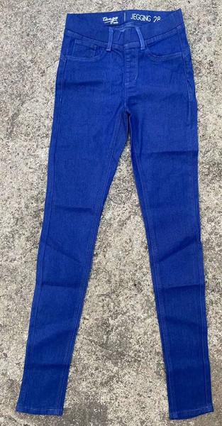 Quality Denim Color Tight Yoga Pants For Ladies 73% Cotton 25% Polyester for sale