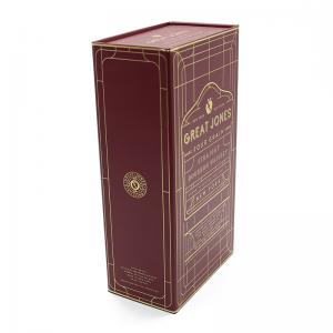 China Eco Friendly Custom Wine Boxes Cardboard For Alcohol Whiskey Packaging ODM on sale