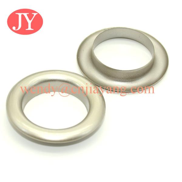 Glossy gold 21x12x4.5mm Nickle free High quality brass metal shoe eyelets and grommet for clothing
