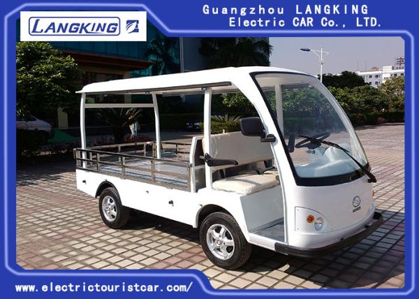 Quality Fiber Glass Body 48v / 4kw Electric Mini Truck With Roof 900kg Loading Capacity for sale