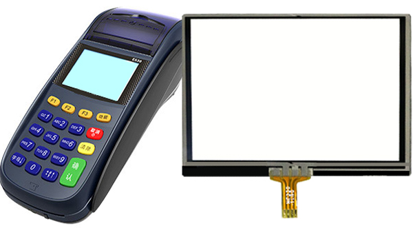 4 Wire Resistive POS Computer Touch Screen 3.5 Inch / Foggy ITO Film Touch Panel