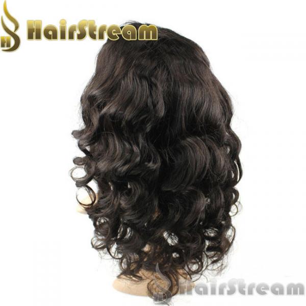 Quality Good quality black women virgin remy human hair brazilian hair full lace wig for sale