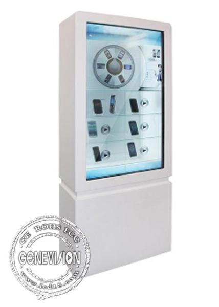 Quality Touch Transparent Lcd Showcase Video Player Box / Win10 All In One Transparent Digital Signage for sale