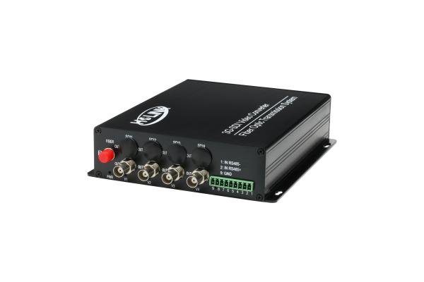 Quality 1/2/4/6/8/16 channels  3G-SDI Fiber Video Converter Support RS485 Sdi Video Transmitter And Receiver for sale